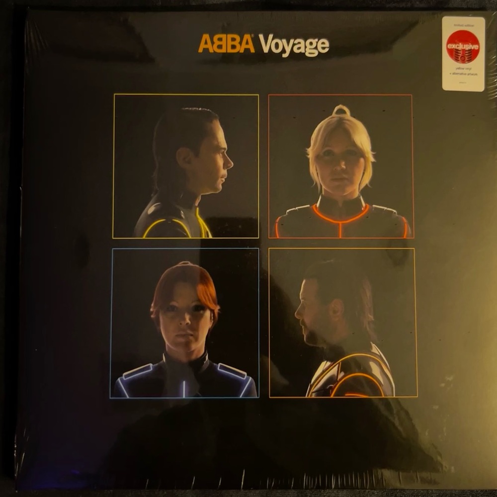 ABBA Voyage LP Record in Yellow Vinyl + Alternative Artwork. New Shrink Wrapped